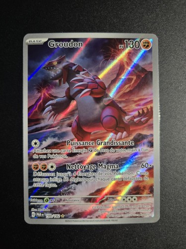 Carte Pokémon Groudon 199/182 AR EV4 Faille Paradoxe PAR