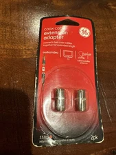 GE Coax Cable Extension Adapter #33203, 2 per Pack  TV Accessories Audio Video