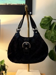 COACH ワンショルダー SOHO Hobo スエード シグネチャー Coach Soho Hobo | eBay