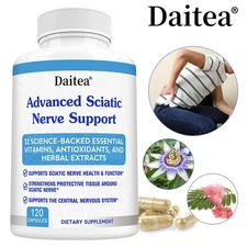 Advanced Sciatic Nerve Support Promote Nerve Health Energy Level 120 Capsule