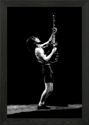 Angus Young gerahmtes Wandbild Poster Leinwanddruck Bild