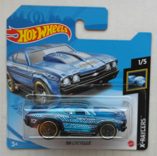 Hot Wheels 1969 Chevy Chevrolet Chevelle Blau Transparent Neu/Ovp Hw Tooned ´69-image