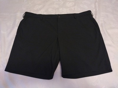 Dockers Supreme Flex Comfort Tech Flat Front Black Shorts Mens Size W44