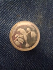 Belize 1974 25 Cents Blue Crowned Motmot Bird Silver World Coin