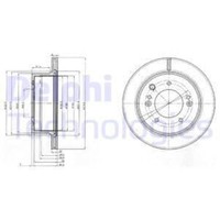 Delphi 2X Bremsscheibe Hinten Ø315 Mm BelüFtet Unbeschichtet FüR KIA Sorento I