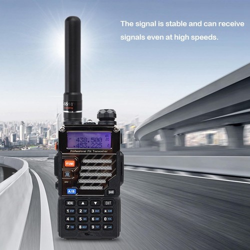 145/435MHz UV Dual Band High Gain SMA-Female Short Antenna for Walkie Talkie - Afbeelding 10 van 10