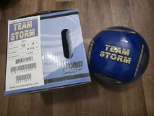 Team Storm Clear Blue Plastic Bowling Spare Ball 15 Lbs 4 Oz New In Box NIB 