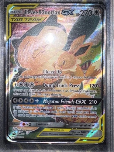 Pokémon TCG Snorlax and Eevee Illustration Promo Card SM169 NM