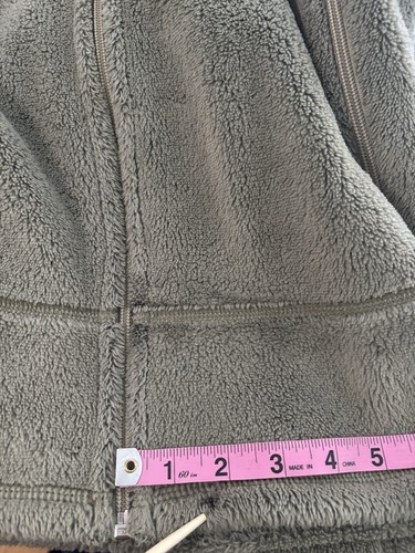 Vtg Patagonia R4 Deep Pile Fleece Jacket Large Regulator Alpha Khaki Green Mars - Picture 15 of 15