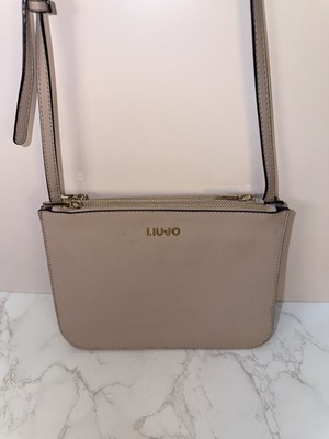 Liu Jo Italian TRIPLE ZIP COLORBLOCK VEGAN LEATHER CROSSBODY BAG Purse