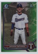 2022 Bowman Chrome Prospects Green Refractor 28/99 Anthony Gutierrez 1t8i