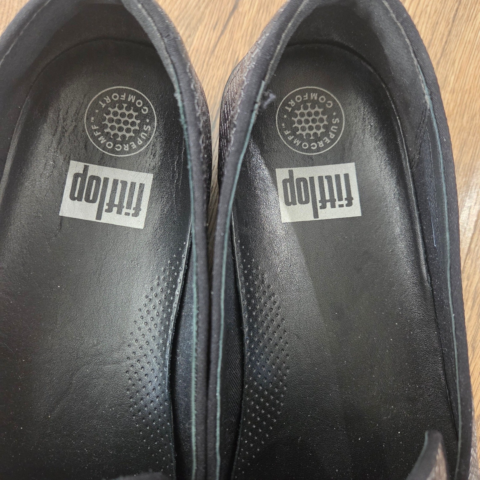 FitFlop Audrey Python Print Smoking Slippers Loaf… - image 9