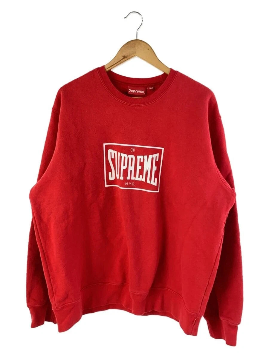 Sweat col rond Supreme Warm Up rouge XL occasion