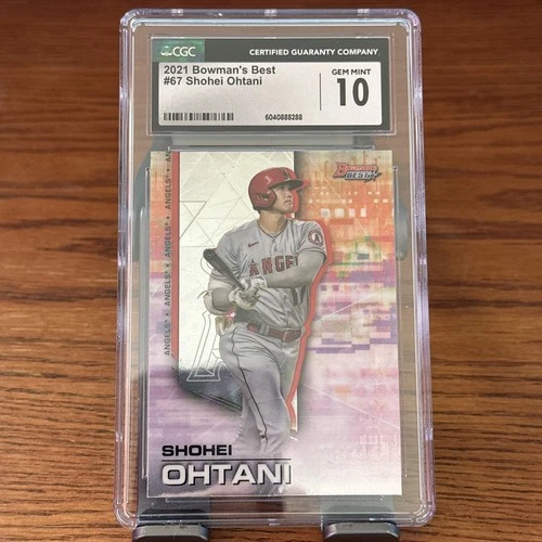 Shohei Ohtani 2021 Bowman’s Best #67 CGC 10 Gem Mint Angels MLB Card