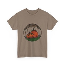 Autumn Pumpkin Unisex Heavy Cotton Tee - Fall Fashion, Halloween, Cozy ... 