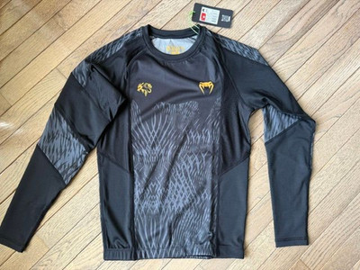 Men Venum X Chimaev Rashguard Black/Grey MED -Compression Shirt Very Tight