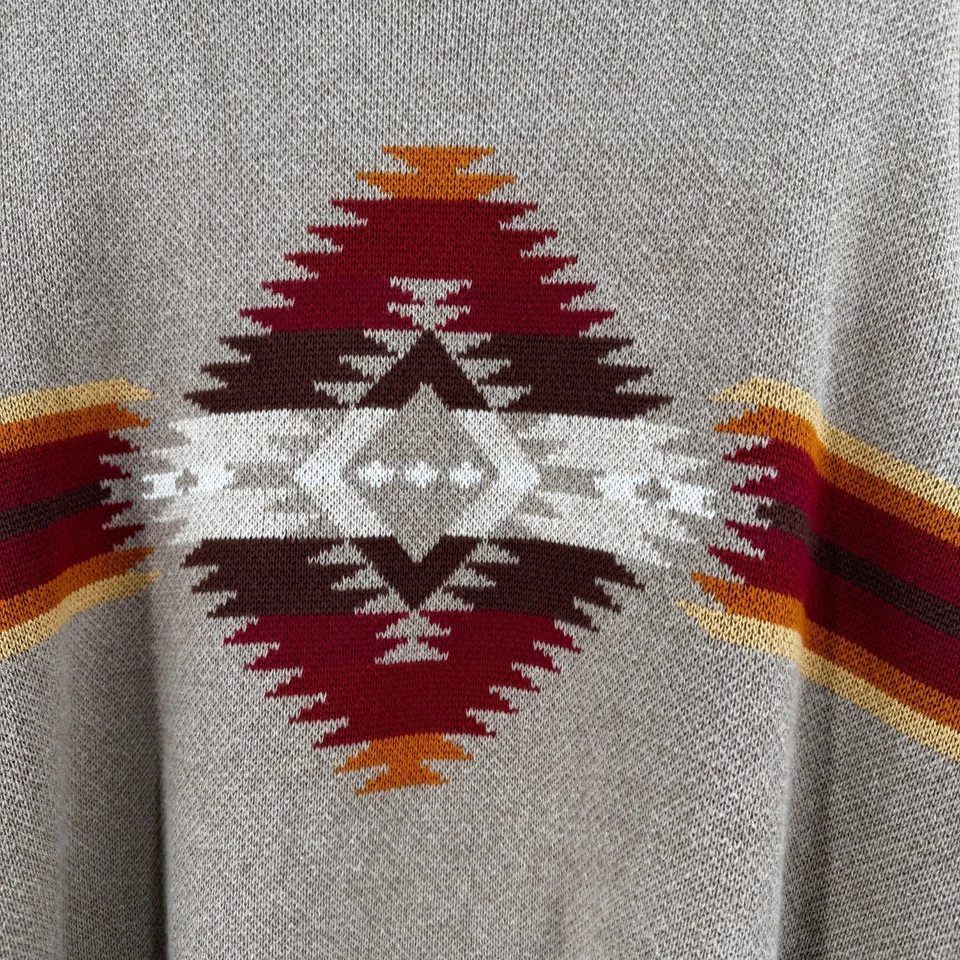 Pendleton Mission Trails Crew Neck Sweater Men's XL Brown Aztec Yellowstone NEW - Image 2 of 4