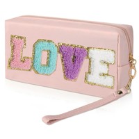 Kosmetiktasche Blumen, Gesteppte Kosmetiktasche, Make Up Tasche, Make Up Bag,...