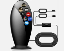 DIGITAL TV ANTENNA INDOOR - 1200+ MILES LONG RANGE ANTENNA FOR SMART TVS & OLDER