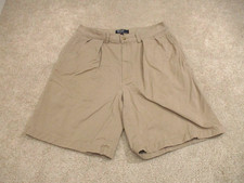 Vintage Polo Ralph Lauren Pleated Chino Shorts Mens 33 Beige 9" Inseam