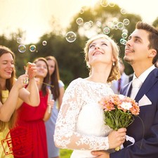 Shappy Gold Heart Wedding Bubbles Bulk Party Favors for Guests