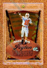 Peyton Manning ROOKIE DIE CUT CARD 98 PRESS PASS VOLUNTEERS COLTS MINT HOF. rookie card picture