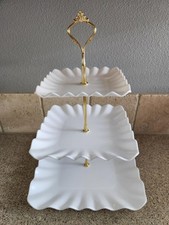 Dessert Cupcake Stand, 3 Tier Cup Cake Holder Tower 10"L x 10"W x 14.5"H