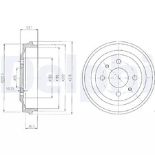 Tambour de frein Fiat 850
