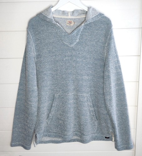 Faherty Sweater Whitewater Hoodie Mens Large Organic Cotton French Terry Surfer