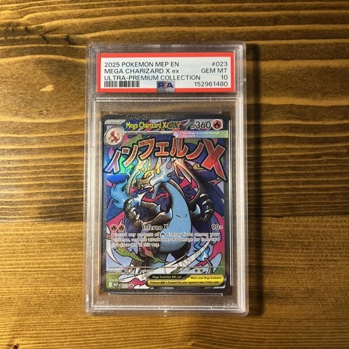 2025 Mega Charizard X ex Pokemon MEP En Ultra-Premium Collection Gem Mt PSA  10