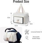 Small Diaper Bag Tote with Insulated Bottle Pockets & Stroller Straps for Moms — photo 4