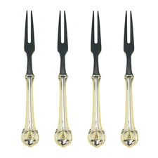 Wallace Napoleon Bee Gold Accent 18/10 Stainless Steel Food Pick (Set of Four)