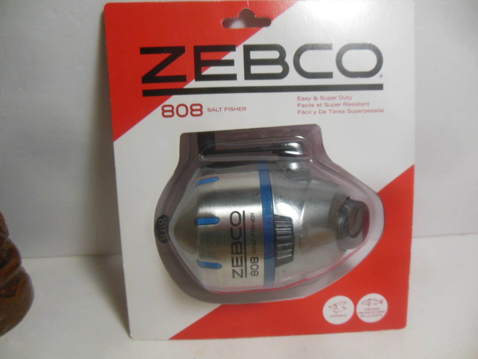 Zebco 808 Saltwater Spincast Fishing Reel Stainless Steel Reel Cover Salt Fisher