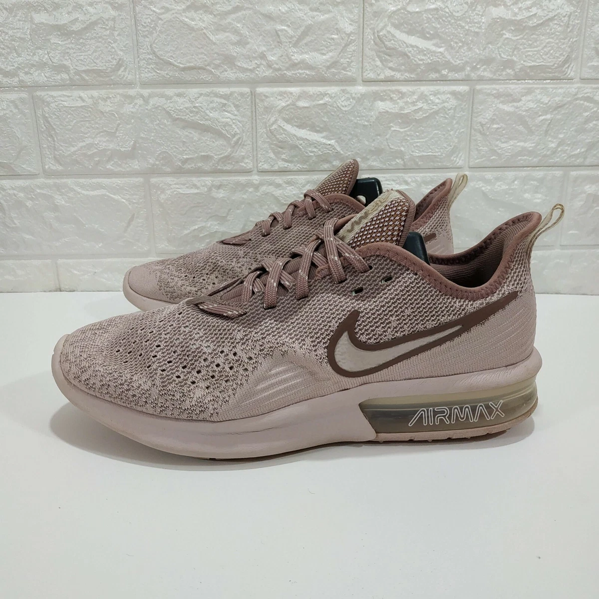 Nike Air Max Sequent 4 Particle Rose AO4486 600 Sz US 8 EUR 39 Running Shoes