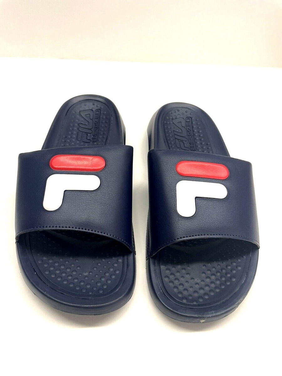 FILA Slides Mens Energized Blue (choose size) New