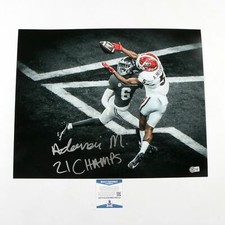 Adonai Mitchell Signed 16x20 Photo Edit Georgia Bulldogs (21 Champs)