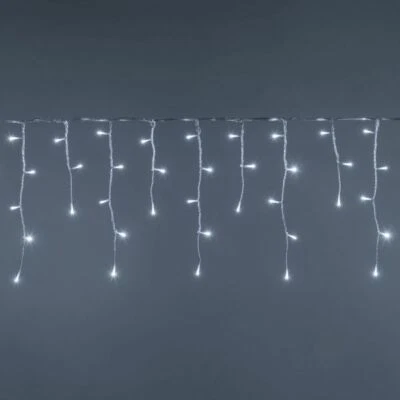 LOTTI IMPORTEX Tenda Luci Snow Light Nevicata 200 Led Bianco Freddo Ø5mm 4m+600xh40cm Natale