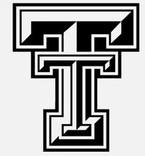 Texas Tech Red Raiders Double T Logo Vinyl Decal Sticker Laptop Truck Window Car
