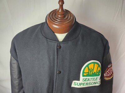 2トーン◎ 70s~80s DeLong Wool Award Jacket VTG 1970s DeLong Sportswear Navy Blue Varsity Letterman