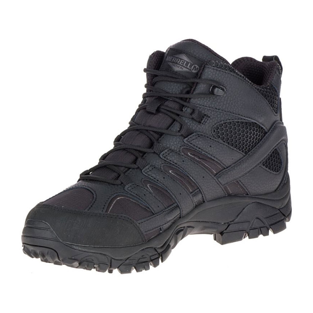 MERRELL Stivali Merrel J15853 uomo Moab 2 Mid tattici impermeabili neri taglia 14 M nuovi con scatola!
