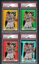 (4) 2013-14 Prizm NIKOLA VUCEVIC #125 PSA 10 Color Lot Orange Green Red & Blue