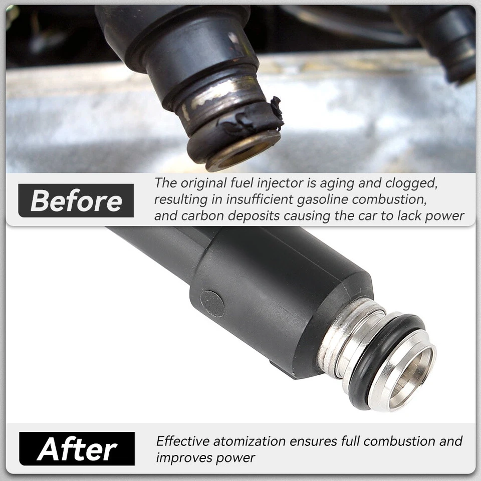 Pontiac G5 2008 2008 2009 2010 Chevrolet Cobalt 2,2 L 4 piezas inyectores de combustible Foto 4 de 4