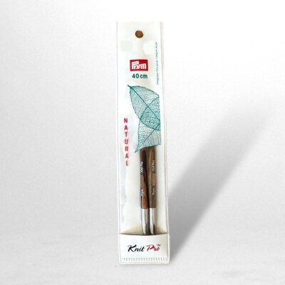 Prym ,,Knit Pro'' Natural Stricknadelspitzen, kurz, auswechselbar 40cm