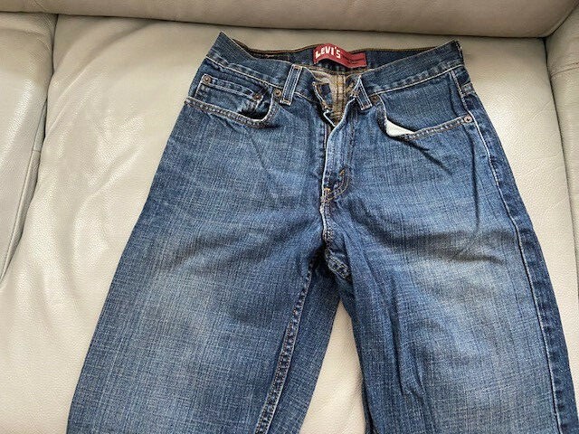 boy blue cotton jeans levi s denim pants size 12 reg 26 party summer spring