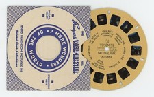 Yosemite National Park California early 1940's Tan Color View-Master Reel 131