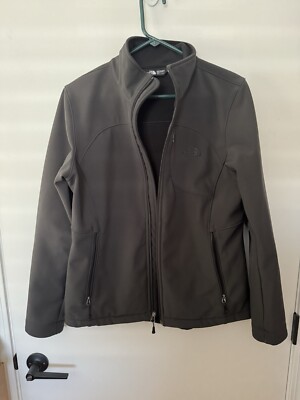 Womens All Black The North Face Hardshell Jacket M