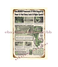1952 Outboard Motor Boating WIZARD Powermatic metal tin sign house decoration