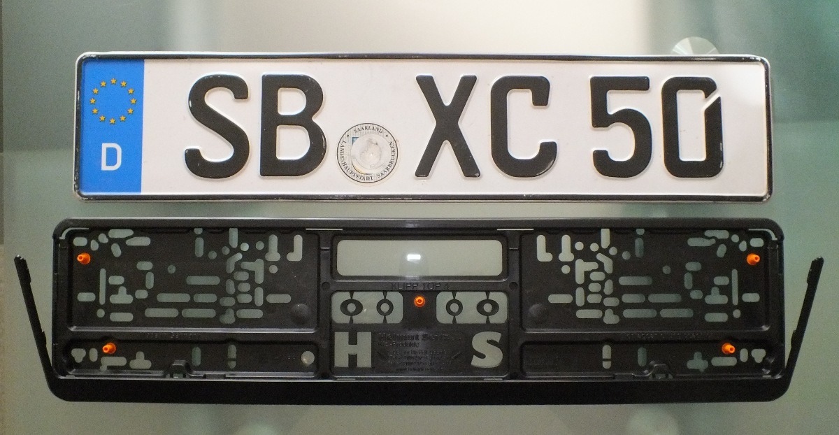 EUROPEAN. AND GERMAN LICENSE PLATE HOLDER...TAG HOLDER THEFT PROTECTION eBay