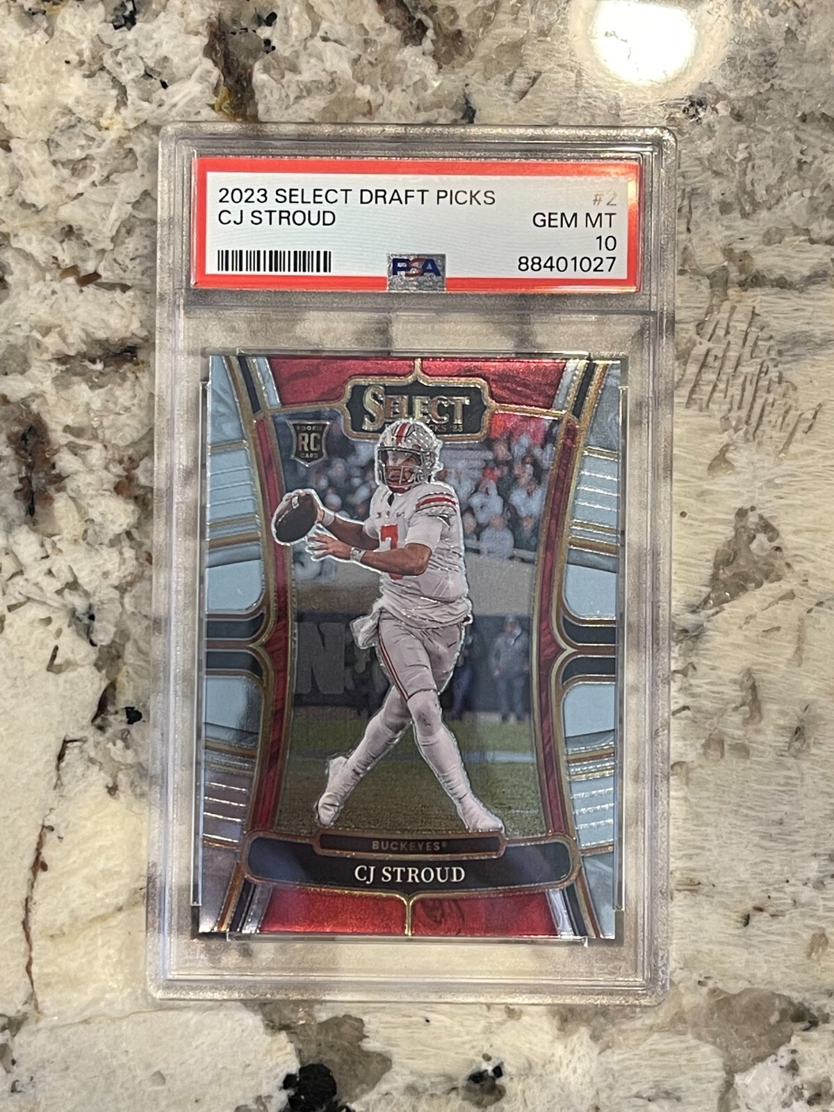2023 Select Draft CJ Stroud RC #2 PSA 10