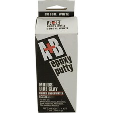 A B Epoxy Putty, 7oz, White